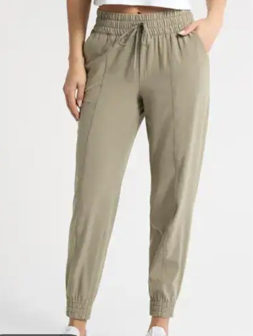Zella All Day Everyday Olive Green Women's Drawstring Jogger Pants Size XL